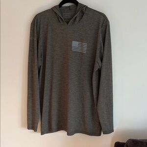 Anetik Deep Green Hooded performance Shirt